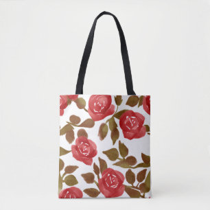 Aquarell Lebende Rote Rosen