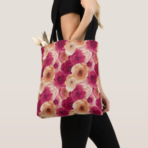 Aquarell Lebendig Gemalte Rosa Frühlingsblumen