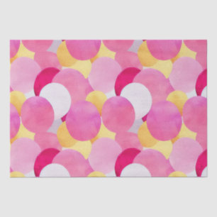 Aquarell Lebendige Gemalte Frühlingsblumen Seidenpapier