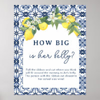 Aquarell Lemon Positano Baby Showspiele