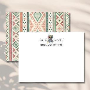 Aquarell-Leopard-Chic-Nursery-Notizkarte Einladung
