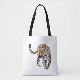 Aquarell-Leopard-Dschungelkatze gemaltes Tier grün
