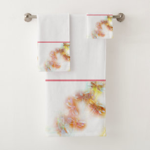 Aquarell-Libellen Badhandtuch Set