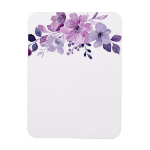 Aquarell lila Blumenstrauß Magnet