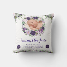 Aquarell Lila & Creme Blume Baby Foto