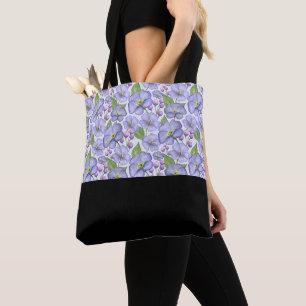 Aquarell Lila Veilchen & Floralmuster
