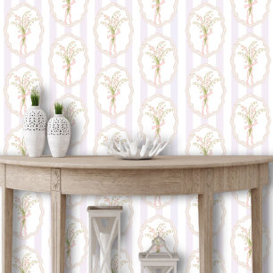 Aquarell-Lilien-der-Tal-Floral-Botanik Tapete
