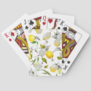 Aquarell-Limonen 20 Spielkarten