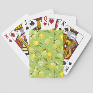 Aquarell-Limonen 22 Spielkarten