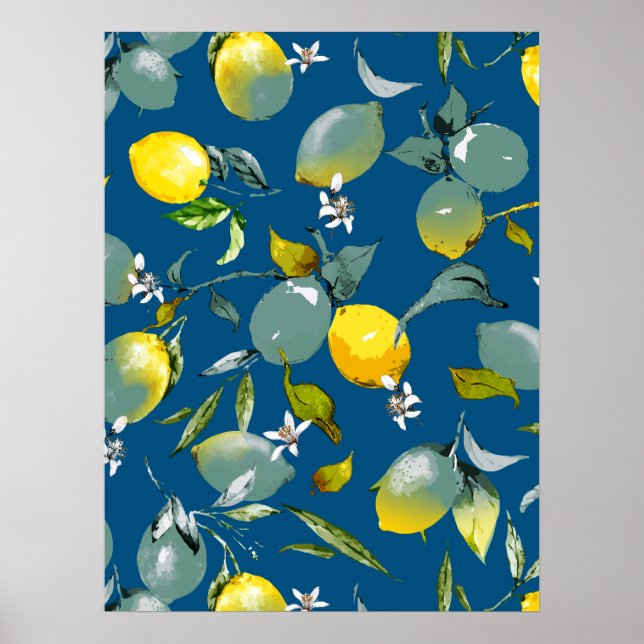 Aquarell-Limonen 29 Poster (Vorne)