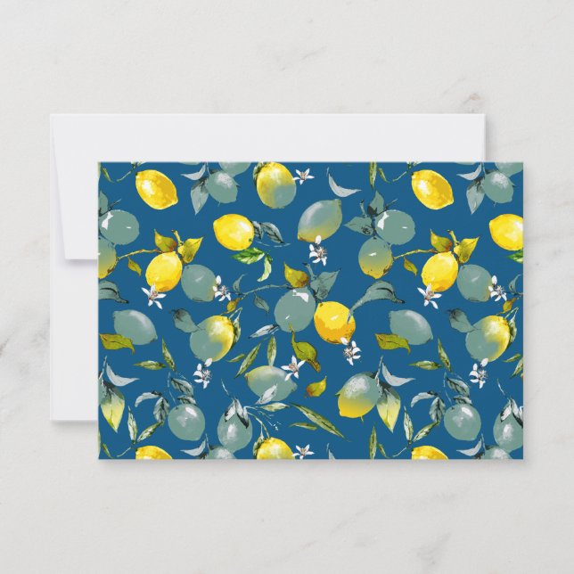 Aquarell-Limonen 29 Save The Date (Vorderseite)