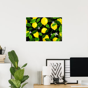 Aquarell-Limonen 2 Poster