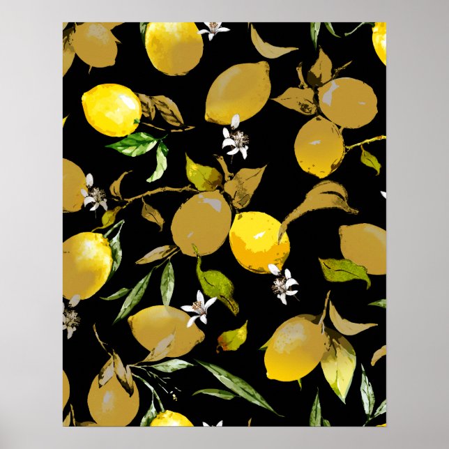 Aquarell-Limonen 31 Poster (Vorne)