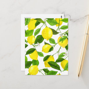 Aquarell-Limonen Postkarte