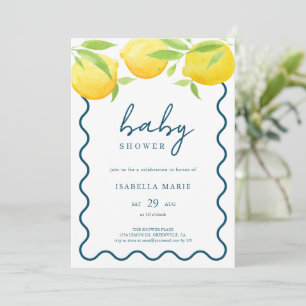 Aquarell-Limonen-Sommer-Baby-Shower-Einladung Einladung
