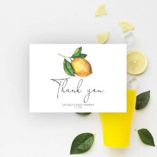 Aquarell-Limonie Danke Karte