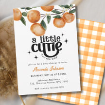 Aquarell Little Cutie Citrus Orange Babyparty