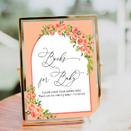 Aquarell Little Peach Books for Baby Poster