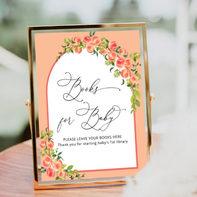 Aquarell Little Peach Books for Baby Poster (Von Creator hochgeladen)