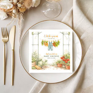 Aquarell Little Sprout Garden Babyparty Serviette