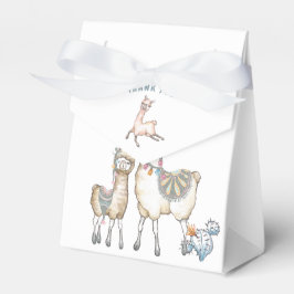 Aquarell Llama-Kinderdusche Geschenkschachtel