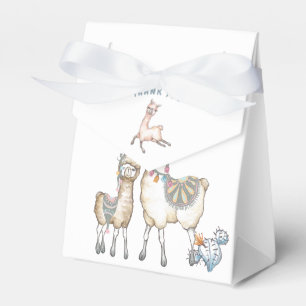 Aquarell Llama-Kinderdusche Geschenkschachtel