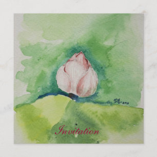 Aquarell-Lotus-Einladungs-Karte Einladung
