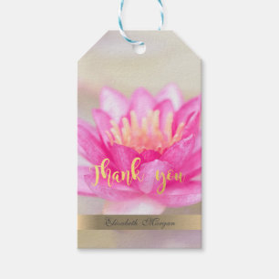 Aquarell-Lotusblume-Bokeh Geschenkanhänger