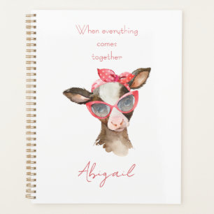 Aquarell Lustige Kuh Custom Planer