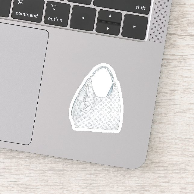 Aquarell LV Monogram Handbag Handtasche Aufkleber (Detail)