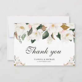 Aquarell Magnolia Dankeschön Karte