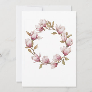 Aquarell-Magnolie-Hochzeitseinladungskarte Einladung