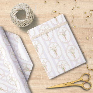 Aquarell-Maiglöckchen-Blumenmuster Geschenkpapier