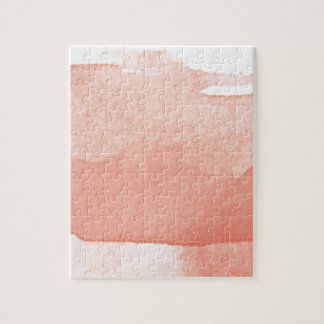 Aquarell-Malerei korallenrote rosa Ombre moderne Puzzle