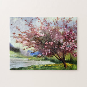 Aquarell-Malerei-Landschaft Puzzle