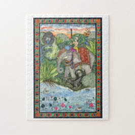 Aquarell-Malerei-Puzzlespiel des Dschungel-Buch-II Puzzle