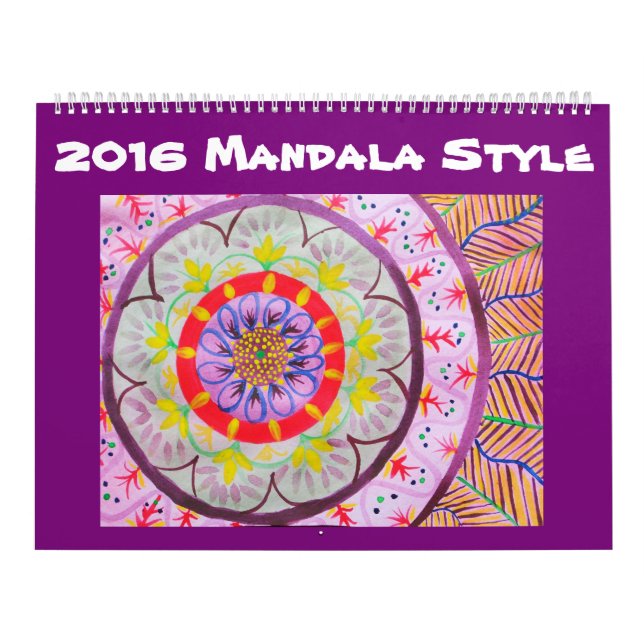 Aquarell-Mandala-Art Kalender (Titelbild)