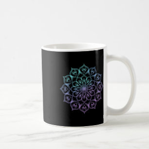 Aquarell-Mandala Heilige Fraktale Geometrie Kunst Kaffeetasse