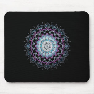 Aquarell-Mandala Heilige Fraktale Geometrie Kunst Mousepad