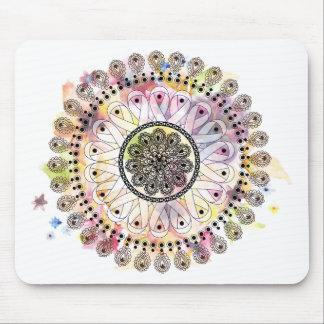 Aquarell-Mandala Mousepad
