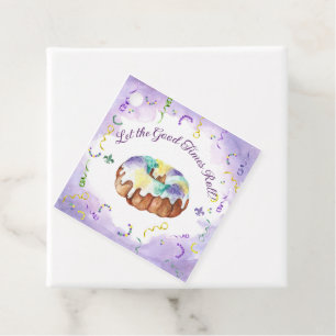 Aquarell Mardi Gras, Fett Dienstag Party Geschenkanhänger