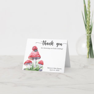 Aquarell-Marienkäfer - Danke Baby Shower