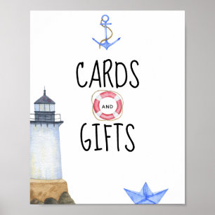Aquarell maritim - Karten und Geschenke Poster
