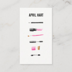 Aquarell-Maskenbildner-Visitenkarten Visitenkarte