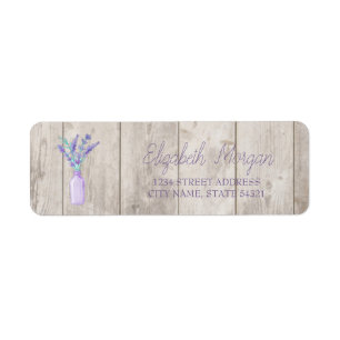 Aquarell-Mason-Glas-Lavendel-Holztextur-Adresse