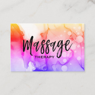 ** Aquarell-Massage-Therapeut-Massage-Therapie Visitenkarte
