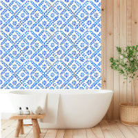 Aquarell Mediterrane Blauer Tile