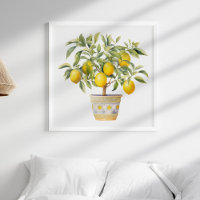 Aquarell Mediterrane Zitrusfrüchte