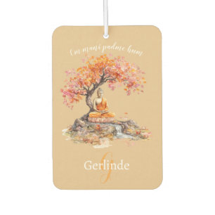 Aquarell meditierender Buddha personalisiert Autolufterfrischer