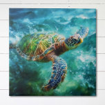 Aquarell Meeresschildkröte Fliese<br><div class="desc">Entspannen Sie sich mit der faszinierenden Schönheit unserer Aquareller Keramik Tile. Diese aufwändig gestaltete Kachel mit einer Meeresschildkröte in zarten Wasserfarben bringt eine Touch Meereseleganz in Ihre Umgebung und schafft so einen einzigartigen und künstlerischen Mittelpunkt für jeden Raum.</div>